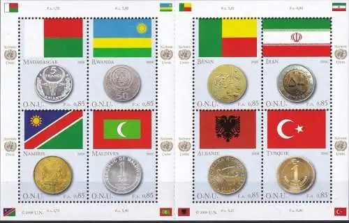 UNO GENF 2008 Mi-Nr. 592/99 Kleinbogen ** MNH