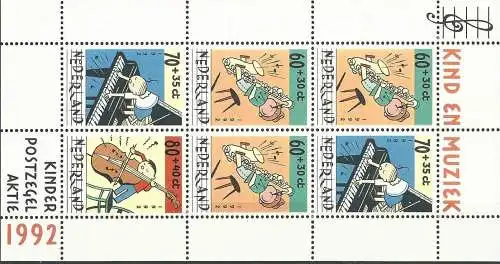 NIEDERLANDE 1992 Mi-Nr. Block 37 ** MNH