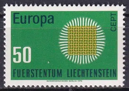 LIECHTENSTEIN 1970 Mi-Nr. 525 ** MNH