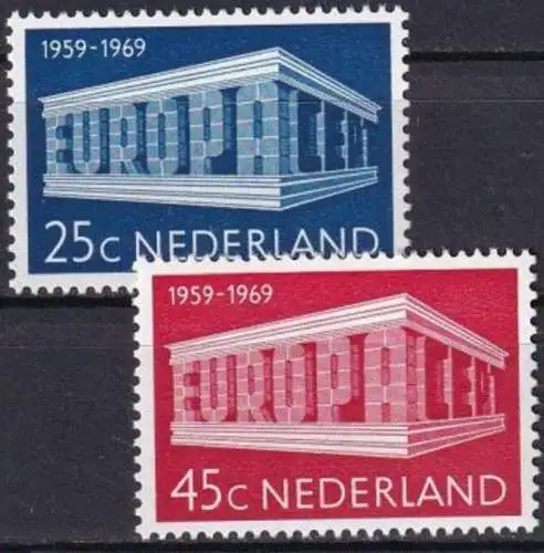 NIEDERLANDE 1969 Mi-Nr. 920/21 ** MNH