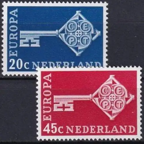 NIEDERLANDE 1968 Mi-Nr. 899/00 ** MNH