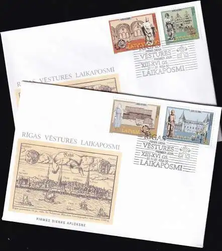 LETTLAND 1997 Mi-Nr. 467/70 FDC