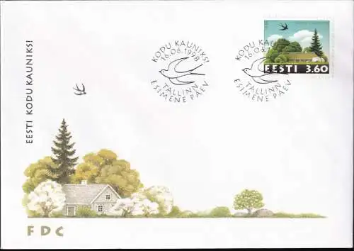 ESTLAND 1998 Mi-Nr. 327 FDC