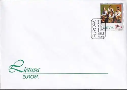 LITAUEN 1998 Mi-Nr. 664 FDC