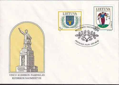 LITAUEN 1995 Mi-Nr. 591/92 FDC