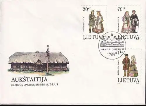 LITAUEN 1995 Mi-Nr. 581/83 FDC