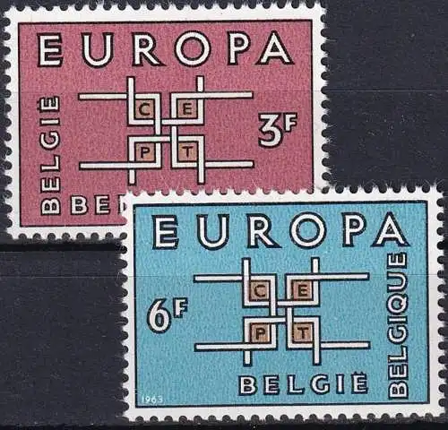 BELGIEN 1963 Mi-Nr. 1320/21 ** MNH