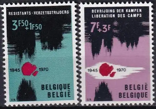 BELGIEN 1970 Mi-Nr. 1598/99 ** MNH