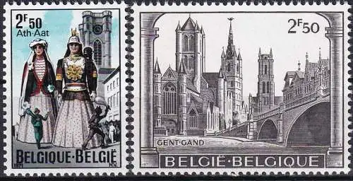 BELGIEN 1971 Mi-Nr. 1646/47 ** MNH