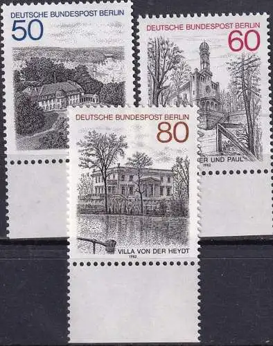 BERLIN 1982 Mi-Nr. 685/87 ** MNH