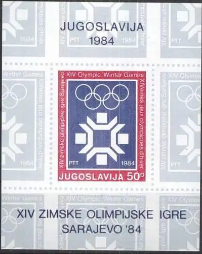 JUGOSLAWIEN 1983 Mi-Nr. Block 22 ** MNH