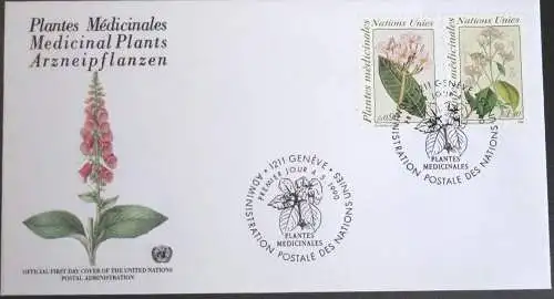 UNO GENF 1990 Mi-Nr. 186/87 FDC