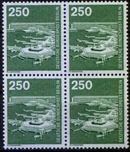 BERLIN 1982 Mi-Nr. 671 Viererblock ** MNH