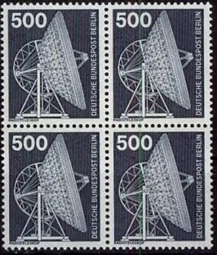 BERLIN 1975 Mi-Nr. 507 Viererblock ** MNH