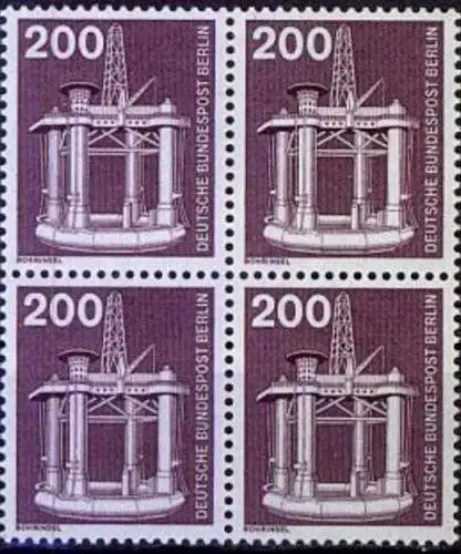 BERLIN 1975 Mi-Nr. 506 Viererblock ** MNH