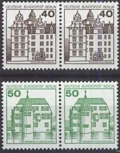 BERLIN 1980 Mi-Nr. 614/15 A waagerechte Paare ** MNH