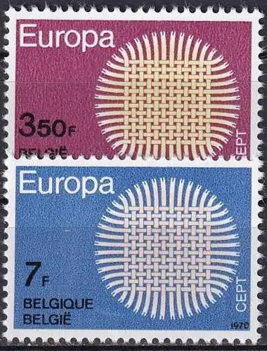 BELGIEN 1970 Mi-Nr. 1587/88 ** MNH - CEPT