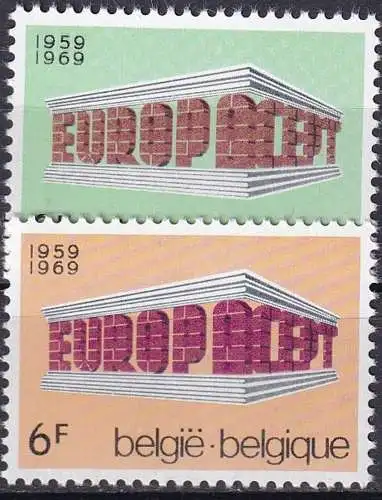 BELGIEN 1968 Mi-Nr. 1546/47 ** MNH - CEPT