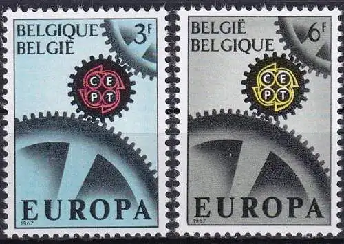 BELGIEN 1967 Mi-Nr. 1472/73 ** MNH - CEPT