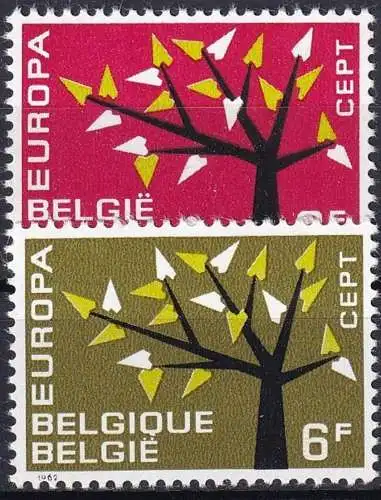 BELGIEN 1962 Mi-Nr. 1282/83 ** MNH - CEPT