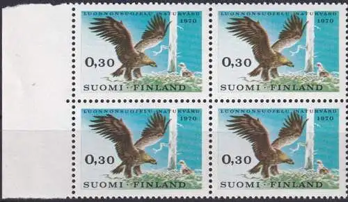 FINNLAND 1970 Mi-Nr. 667 Viererblock ** MNH