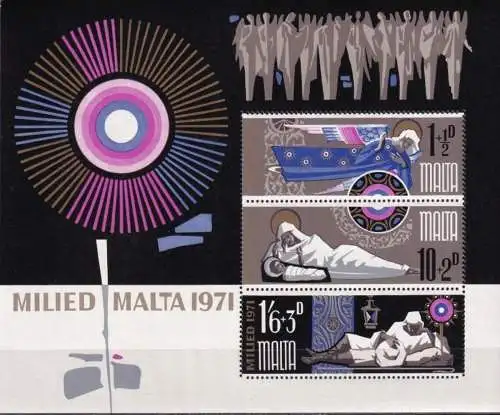 MALTA 1971 Mi-Nr. Block 1 ** MNH