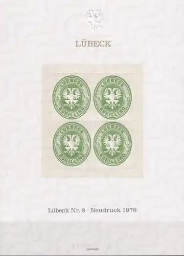 LÜBECK 1978 Mi-Nr. 8 Neudruck Vignette