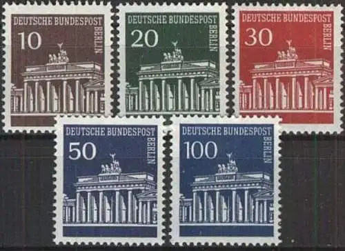 BERLIN 1966 Mi-Nr. 286/90 ** MNH