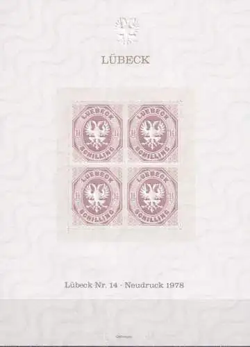 LÜBECK 1978 Mi-Nr. 14 Neudruck Vignette