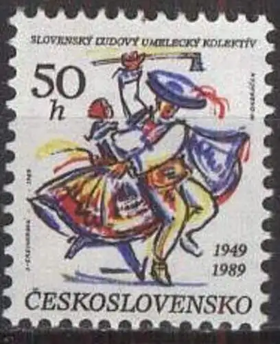 TSCHECHOSLOWAKEI 1989 Mi-Nr. 3012 ** MNH