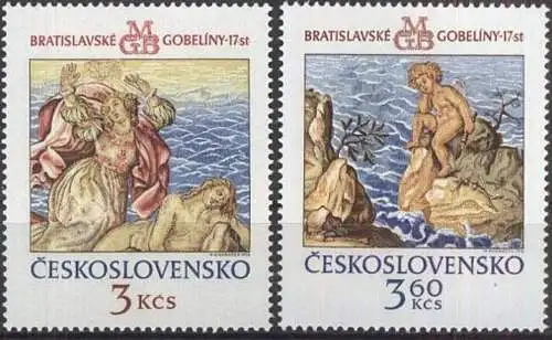 TSCHECHOSLOWAKEI 1976 Mi-Nr. 2319/20 ** MNH