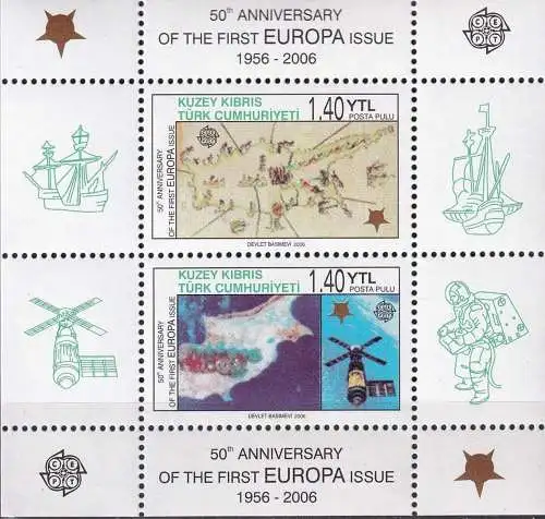 TÜRK. ZYPERN 2006 Mi-Nr. Block 24 A ** MNH