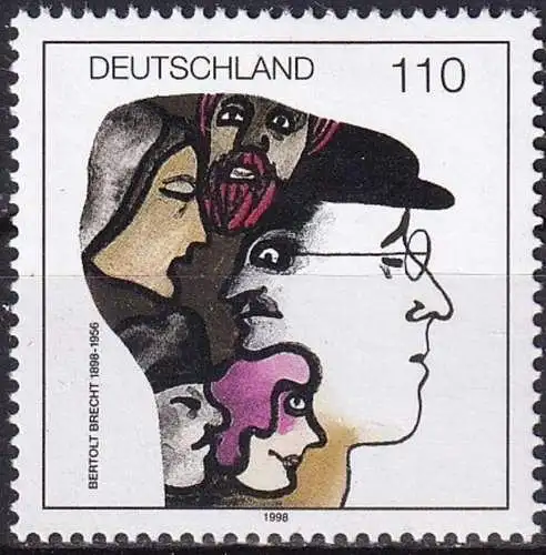 DEUTSCHLAND 1998 Mi-Nr. 1972 ** MNH