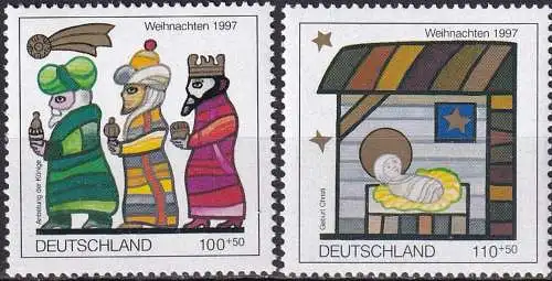 DEUTSCHLAND 1997 Mi-Nr. 1959/60 ** MNH