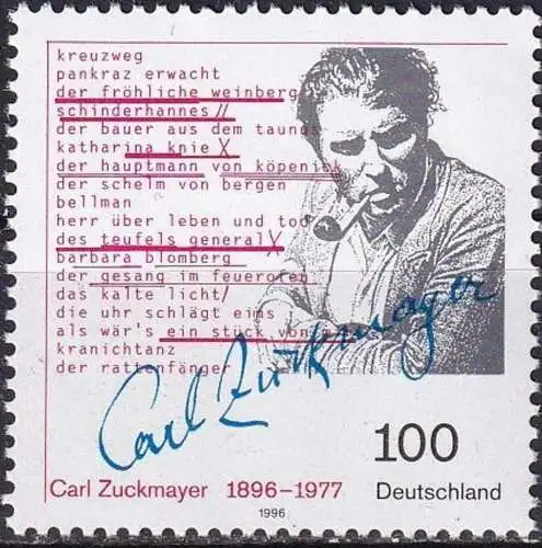 DEUTSCHLAND 1996 Mi-Nr. 1893 ** MNH