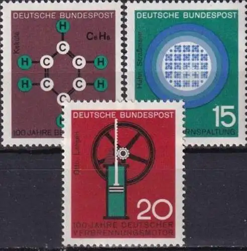 DEUTSCHLAND 1964 Mi-Nr. 440/42 ** MNH