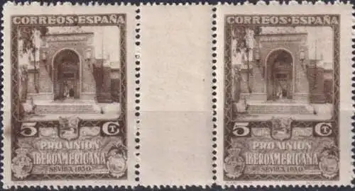 SPANIEN 1930 Mi-Nr. 539 Zwischensteg ** MNH