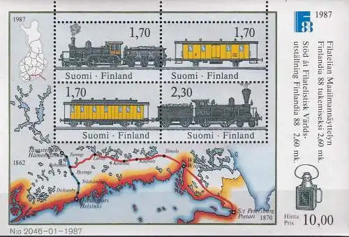 FINNLAND 1987 Mi-Nr. Block 3 ** MNH