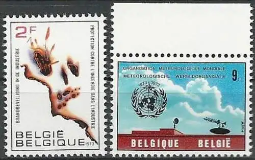 BELGIEN 1973 Mi-Nr. 1713 1714 ** MNH