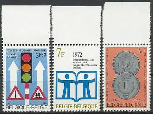 BELGIEN 1972 Mi-Nr. 1671 1672 1673 ** MNH