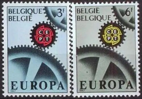 BELGIEN 1967 Mi-Nr. 1472/73 ** MNH - CEPT