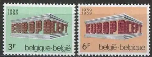 BELGIEN 1969 Mi-Nr. 1546/47 ** MNH - CEPT