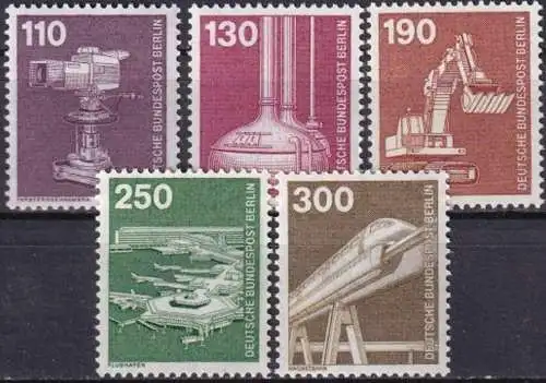 BERLIN 1982 Mi-Nr. 668/72 ** MNH