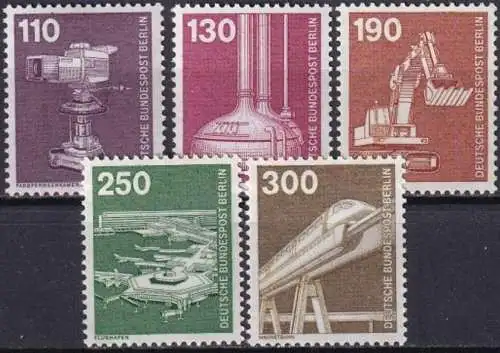 BERLIN 1982 Mi-Nr. 668/72 ** MNH