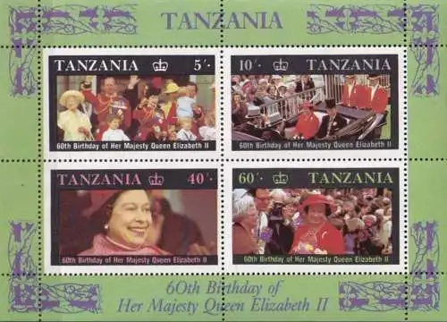 TANSANIA 1987 Mi-Nr. Block 64 ** MNH