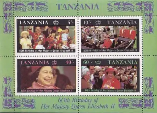 TANSANIA 1987 Mi-Nr. Block 64 ** MNH