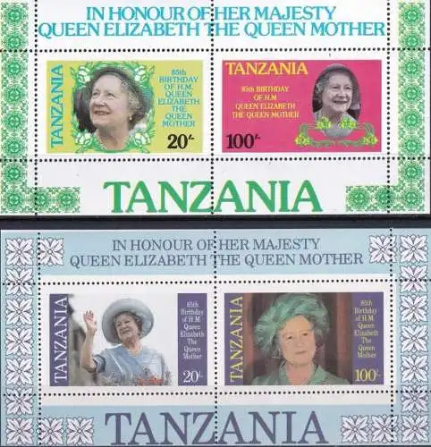 TANSANIA 1985 Mi-Nr. Block 42/43 ** MNH