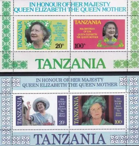 TANSANIA 1985 Mi-Nr. Block 42/43 ** MNH