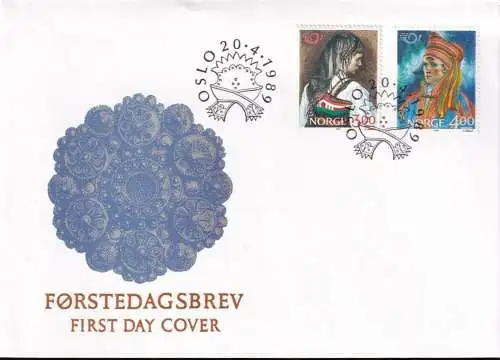 NORWEGEN 1989 Mi-Nr. 1017/18 FDC Norden