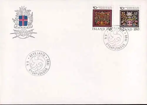 ISLAND 1980 Mi-Nr. 556/57 FDC Norden